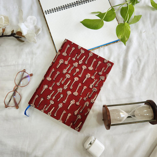 Red key print journal