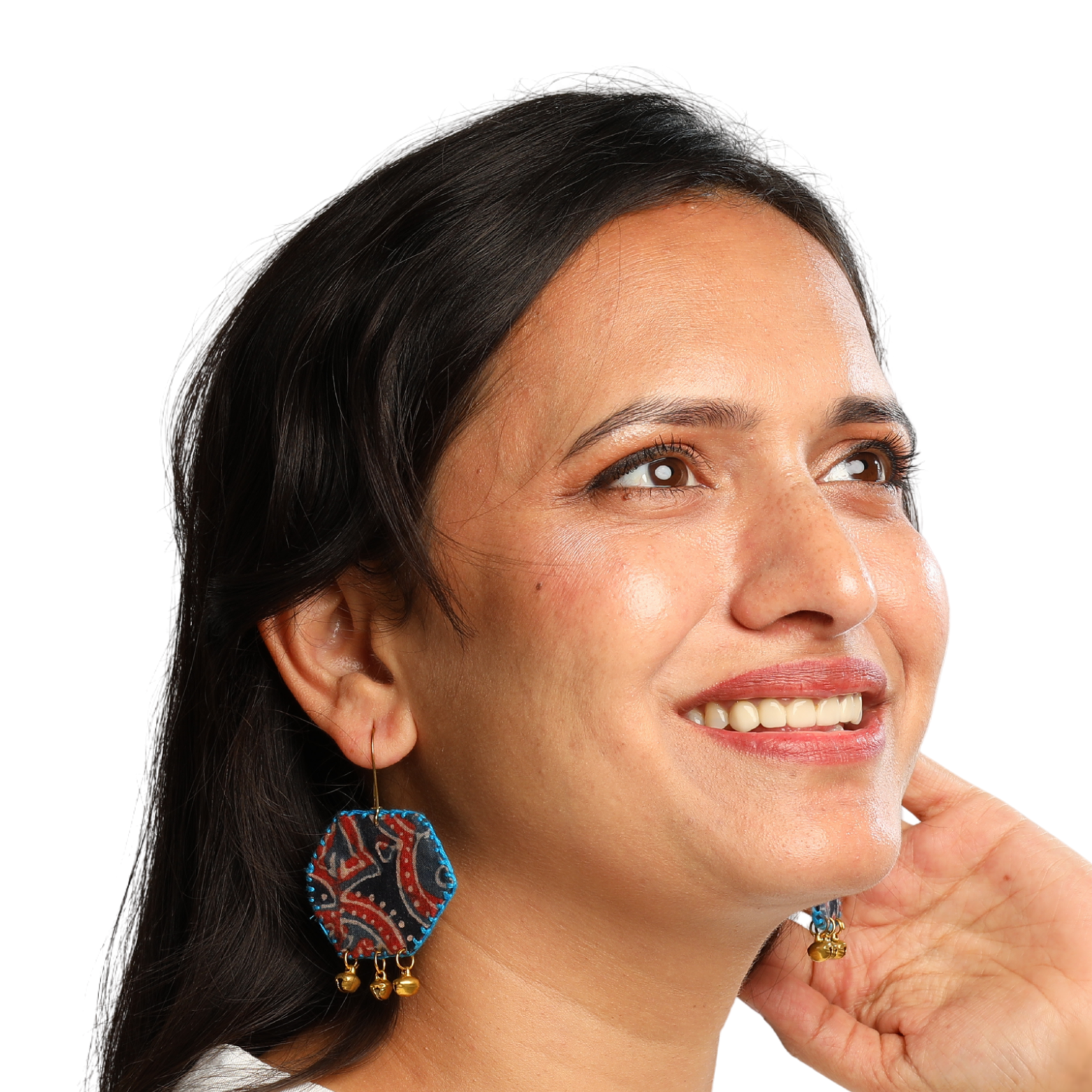 Shatkoni Ajarakh Earrings