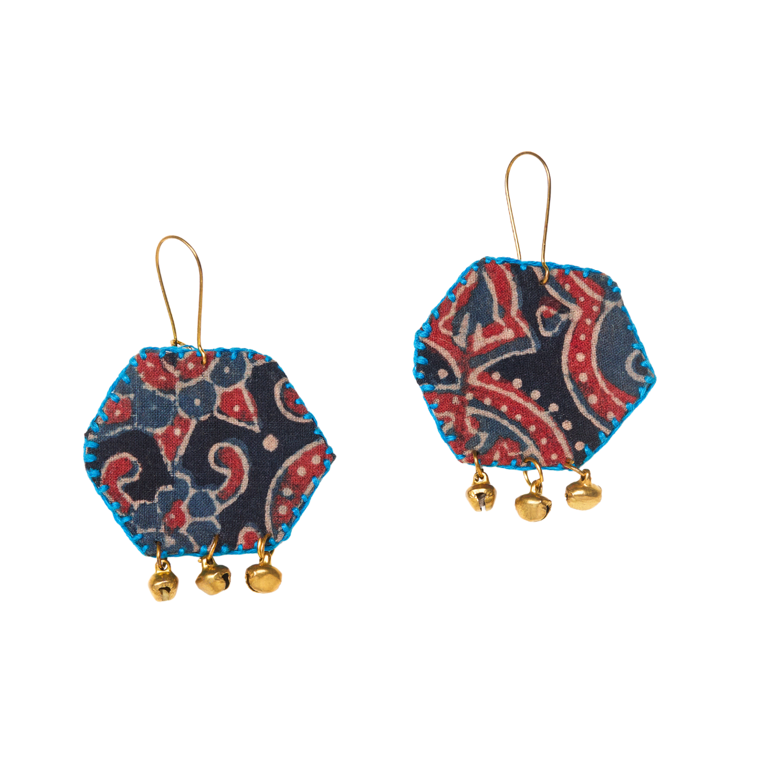 Shatkoni Ajarakh Earrings