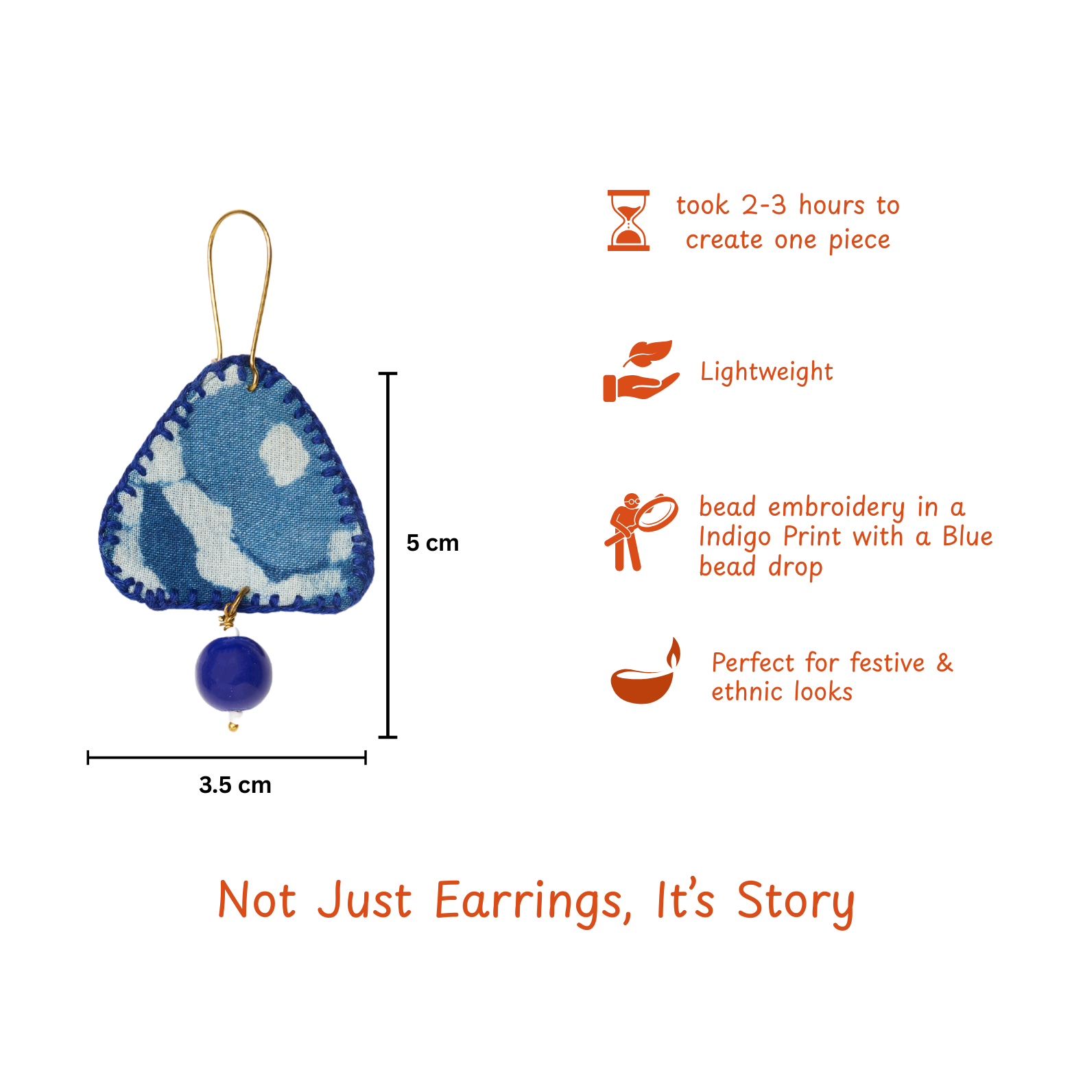 Neel Trikona Earrings