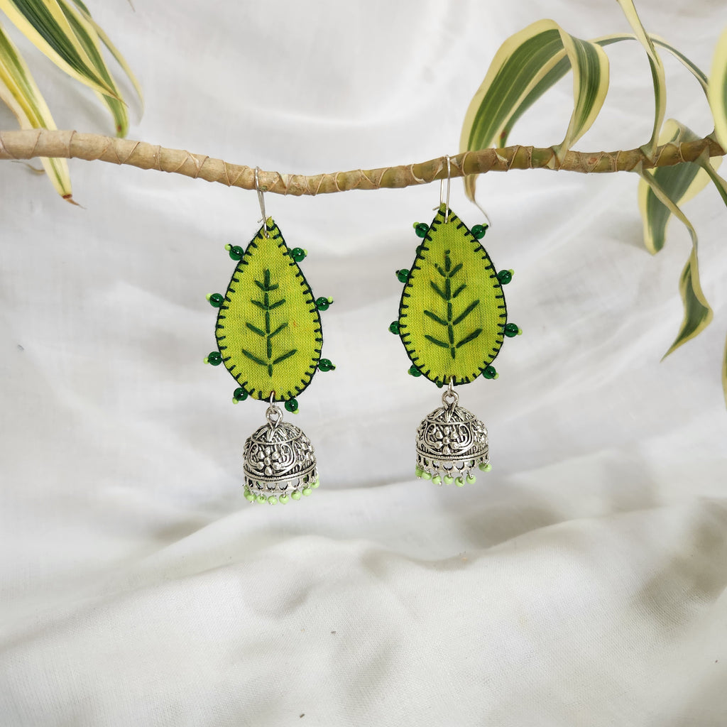Leaf Jhumkas