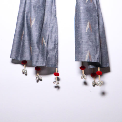 Steel grey Ikat