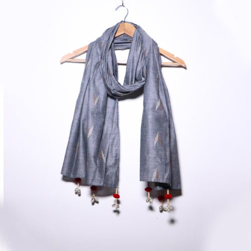 Steel grey Ikat