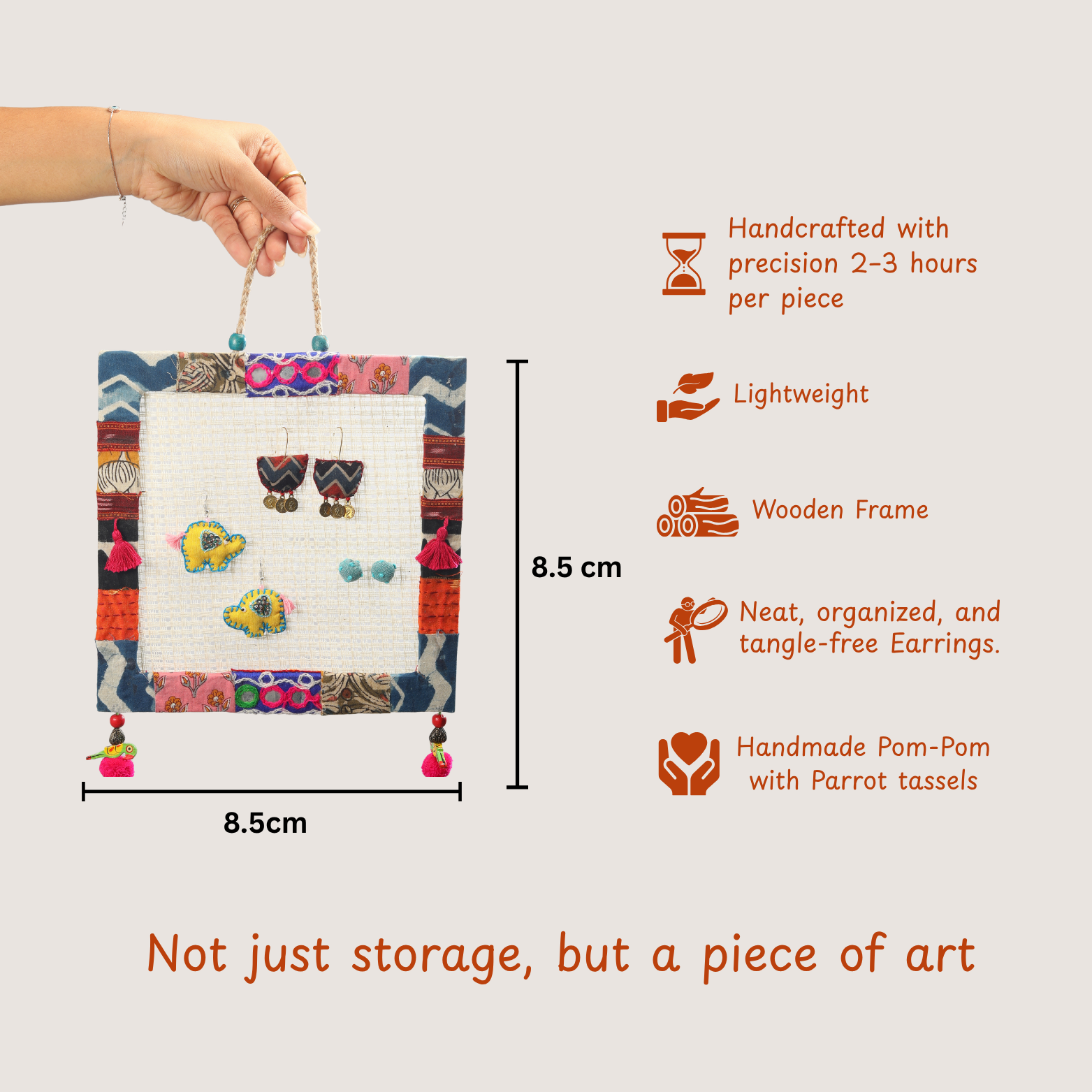 Square Earring Holder