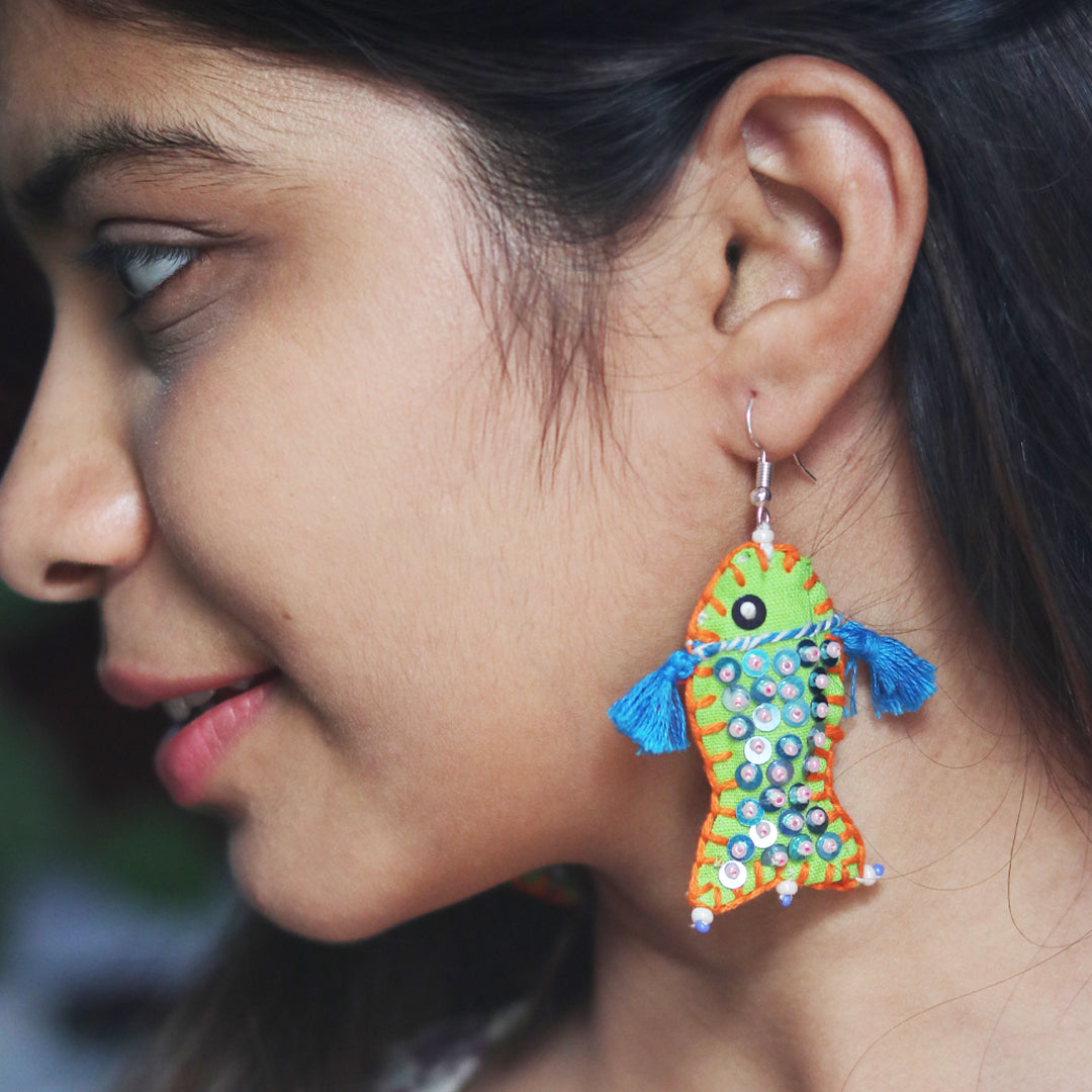 Bloom Fish Earrings