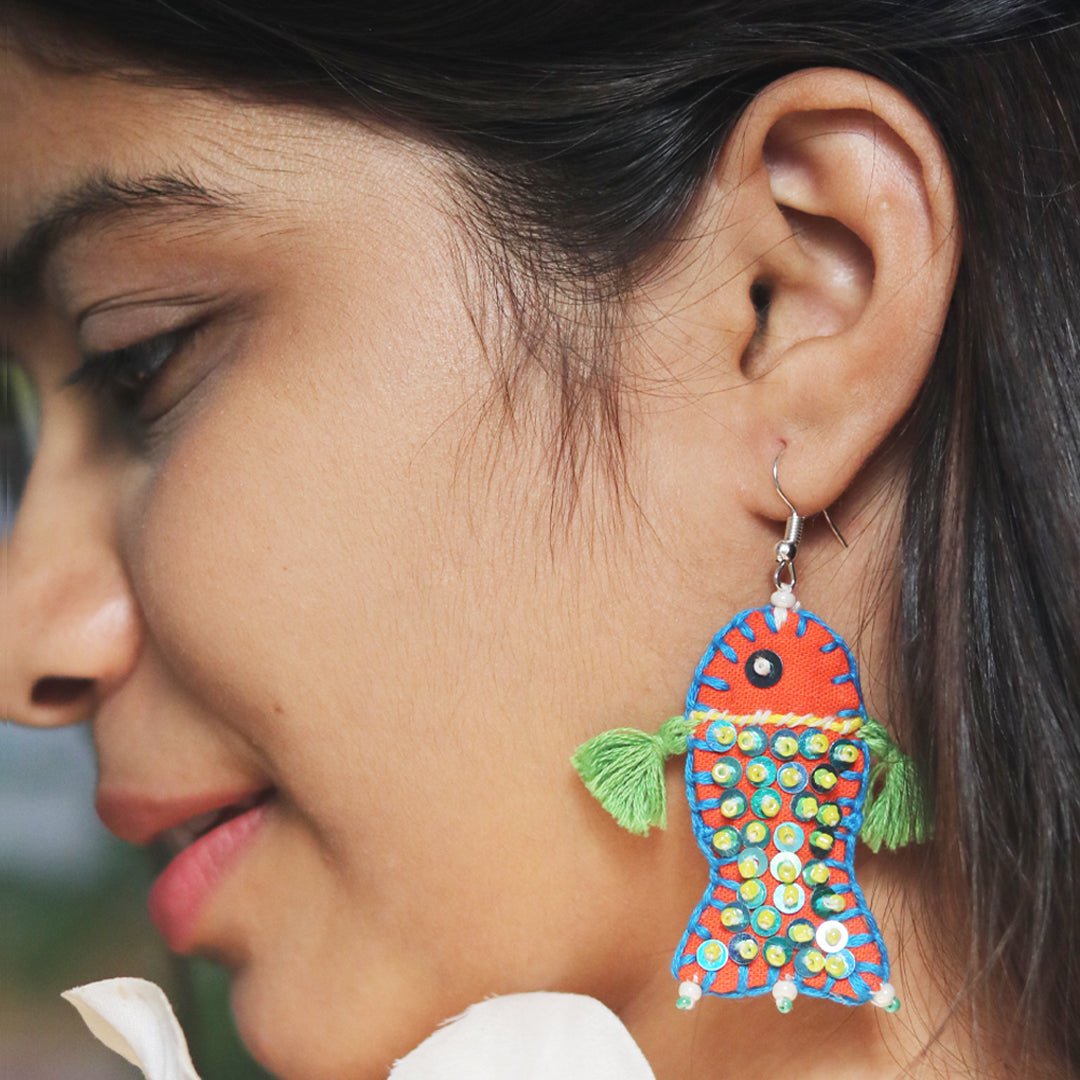 Bloom Fish Earrings