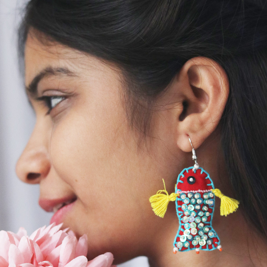 Bloom Fish Earrings