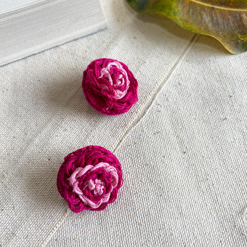 Handcrafted Rose Earrings