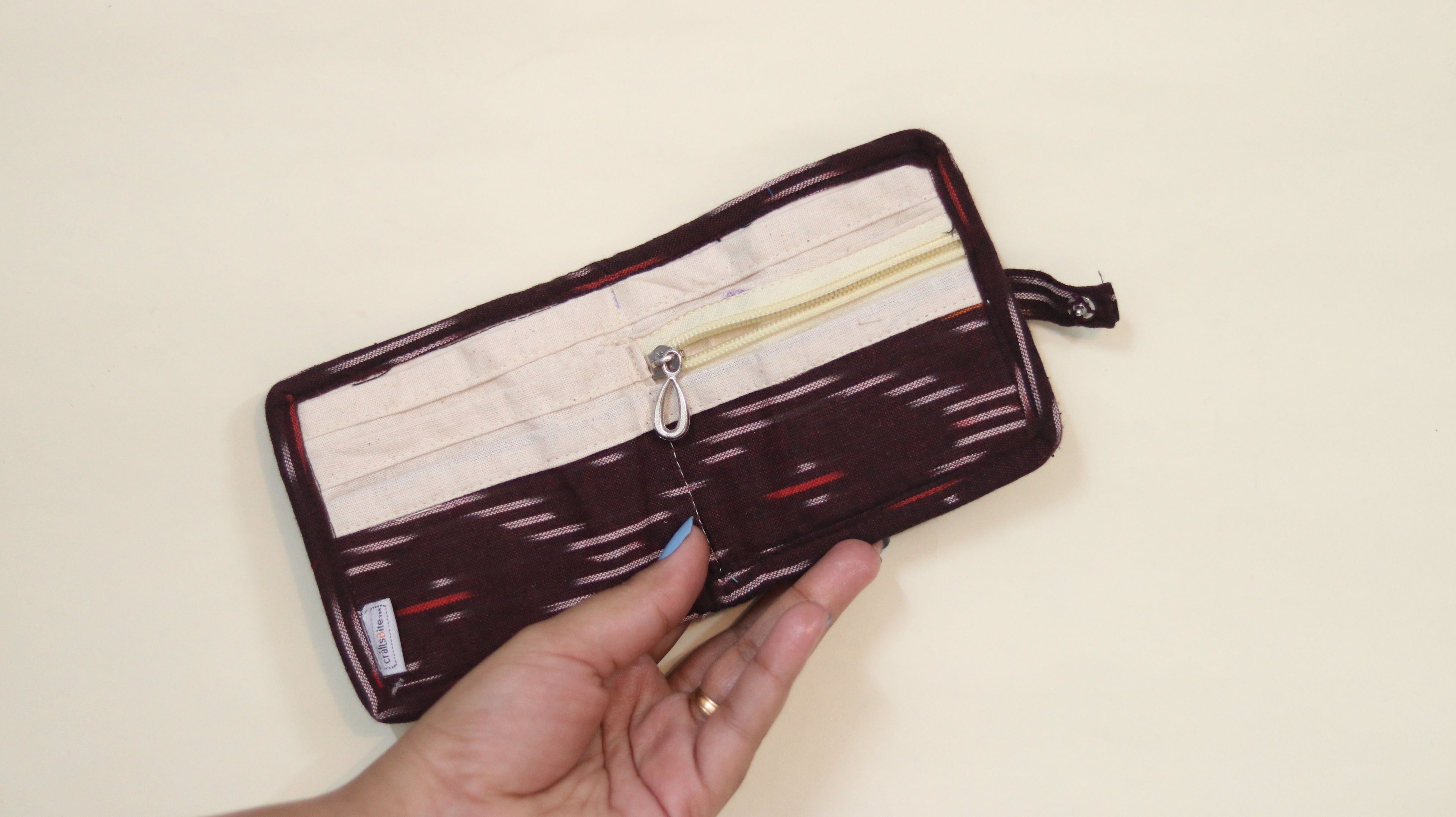 Ikat print wallets