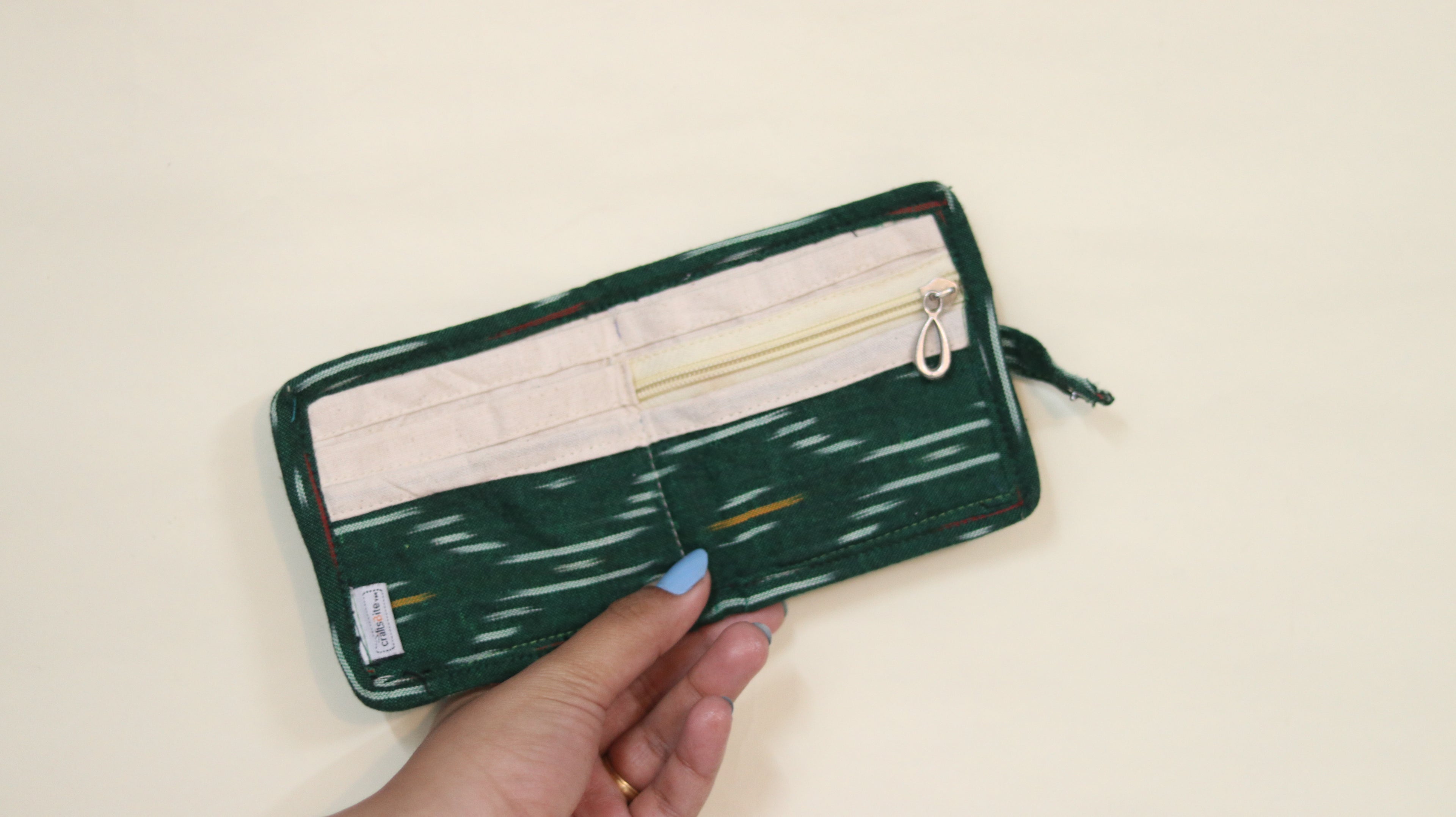 Ikat print wallets