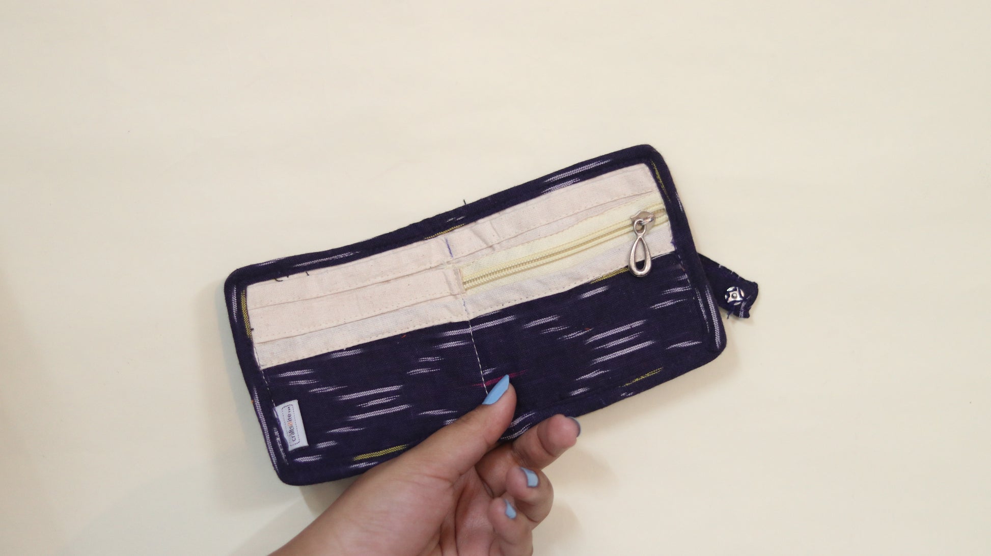 Ikat print wallets