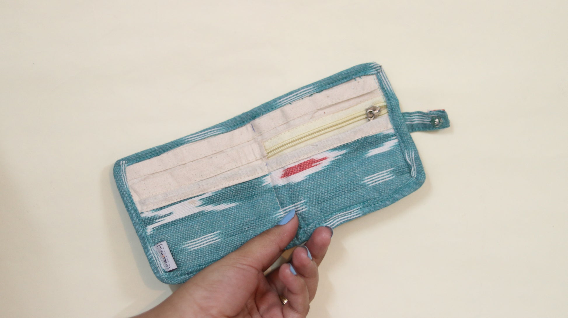 Ikat print wallets