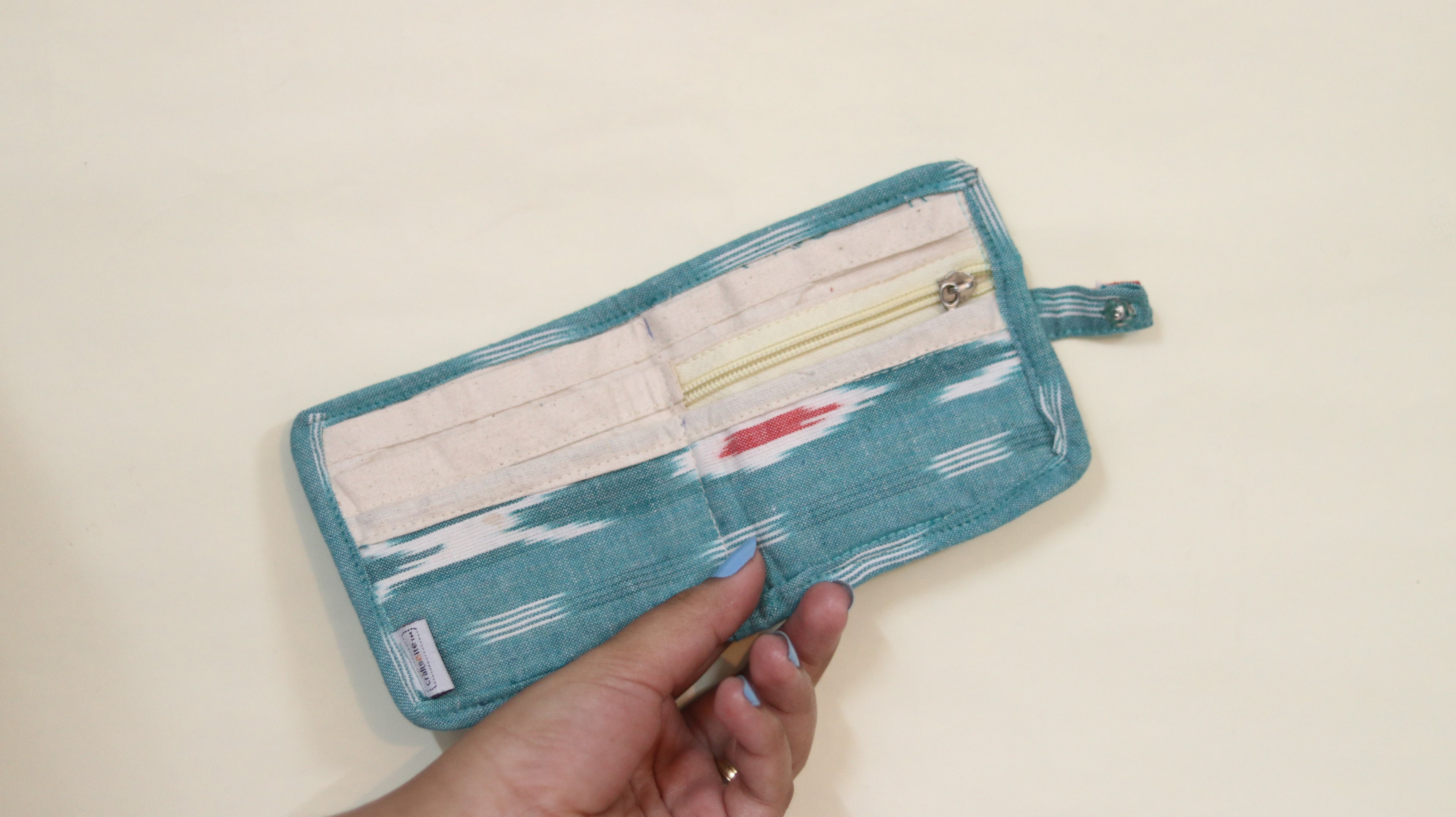 Ikat print wallets