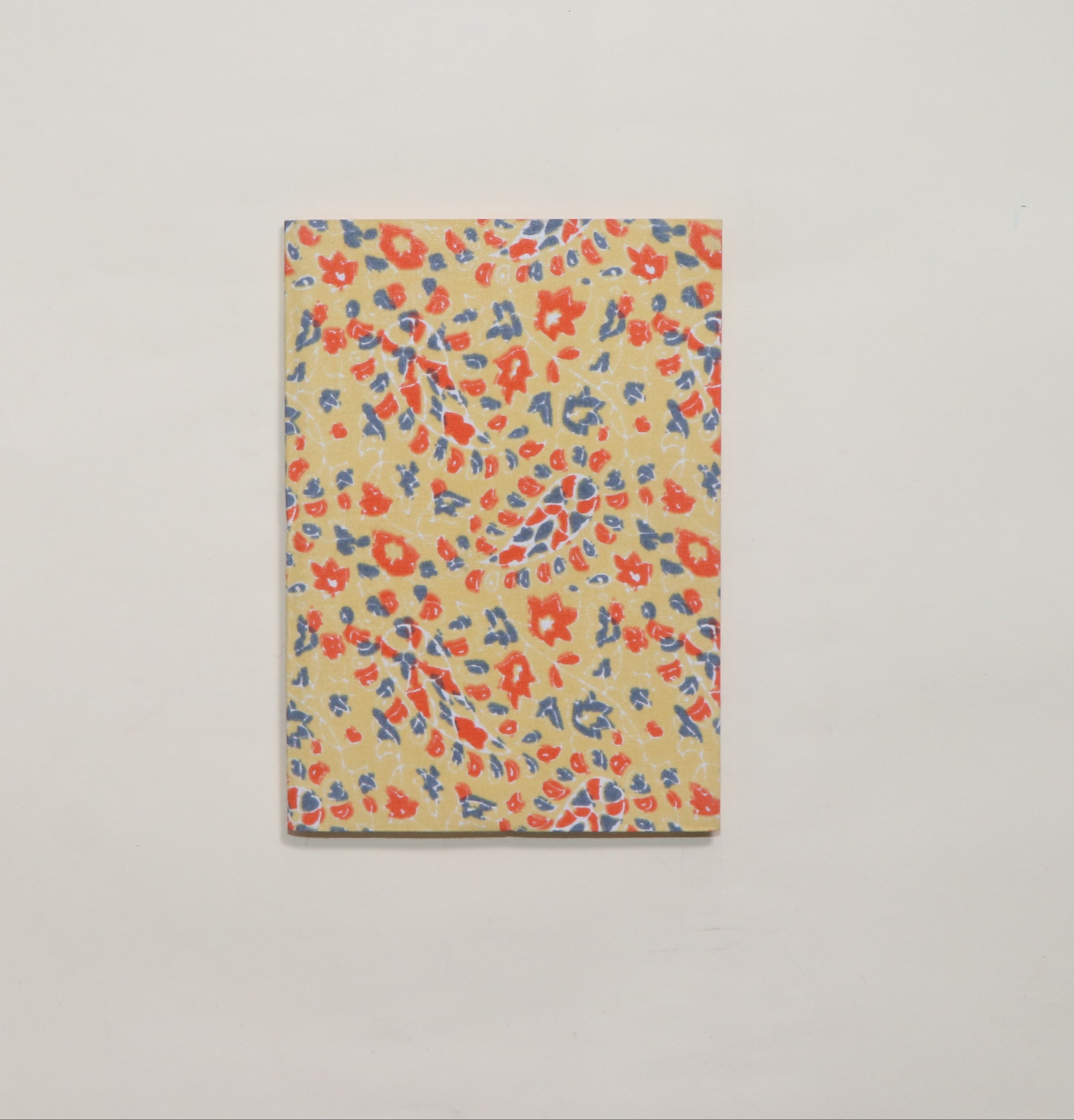 A5-Light yellow Fabric cover Notebook