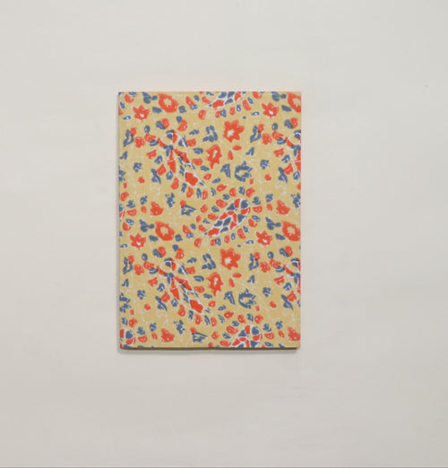 A5-Light yellow Fabric cover Notebook