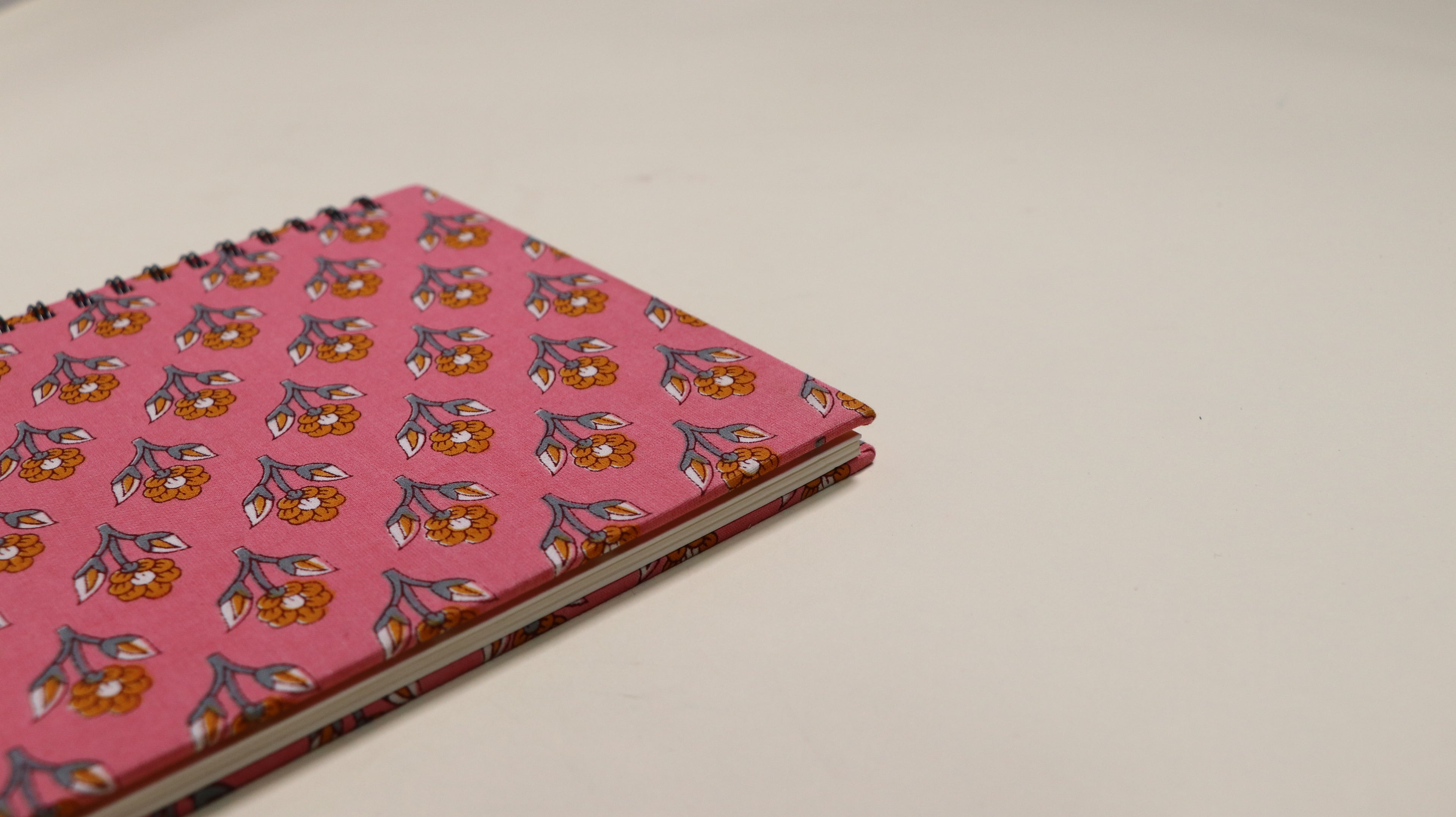 A5-Pink floral Notebook