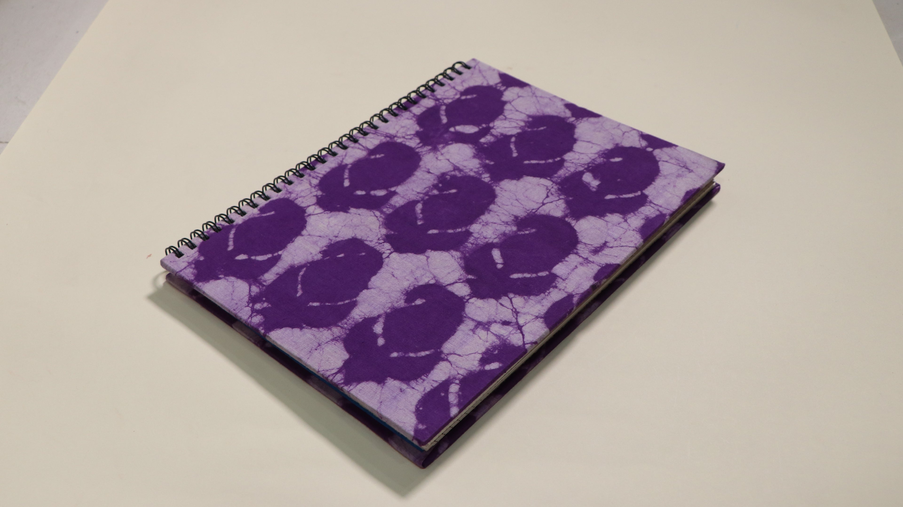 B5-Purple Flower Printed Notebook
