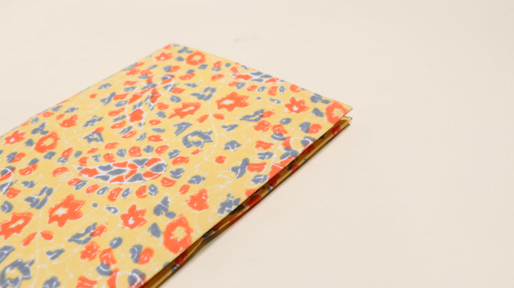 Light yellow Fabric cover Notebook