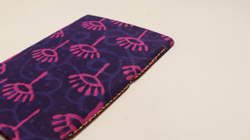 B5-Purple And Pink Flower Print Notebook