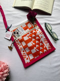 Orange Print Mobile Sling bag