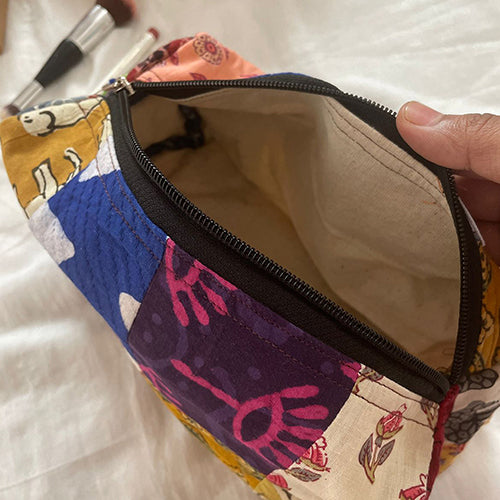 Patchwork Design Pouches