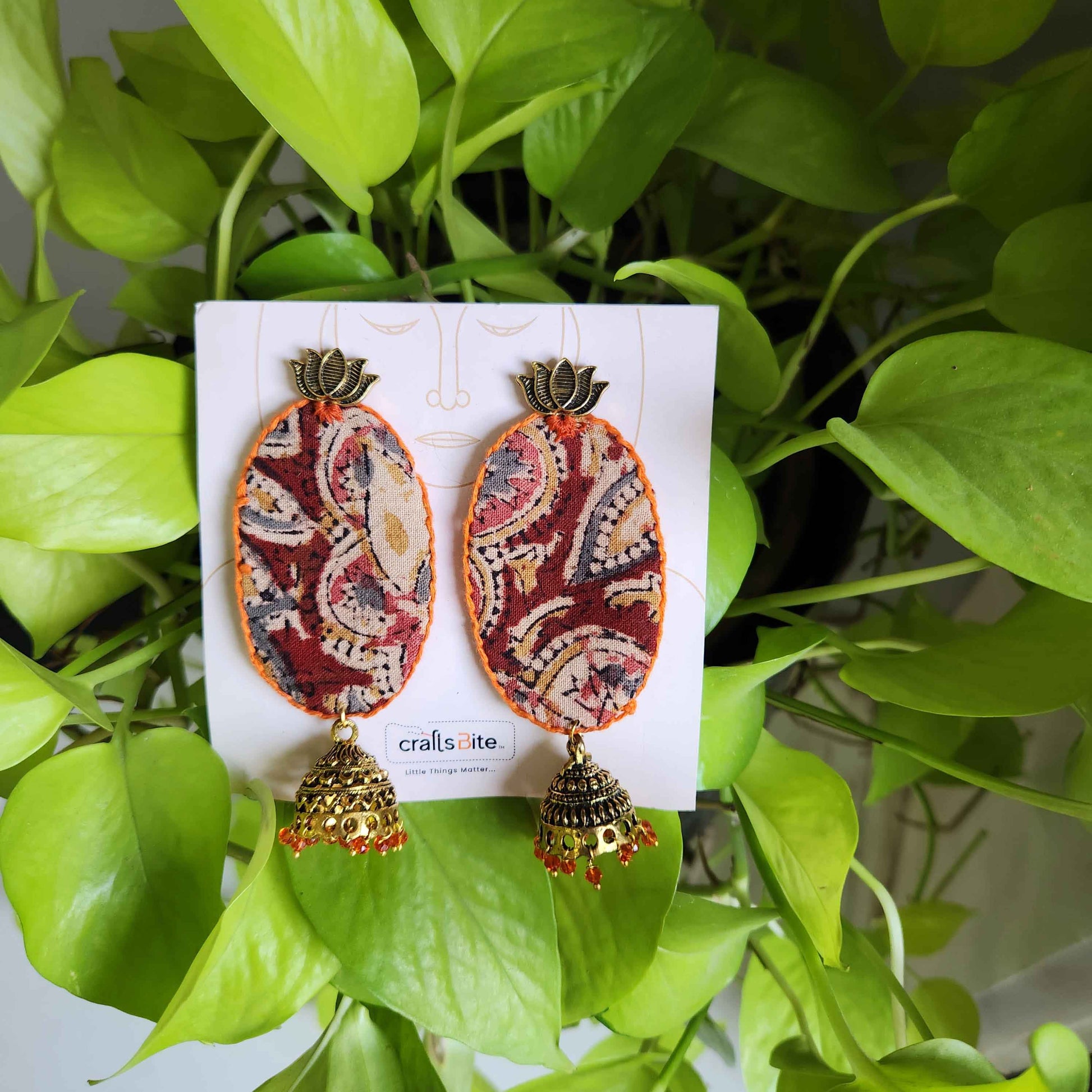 Colorful Ikat print Earrings