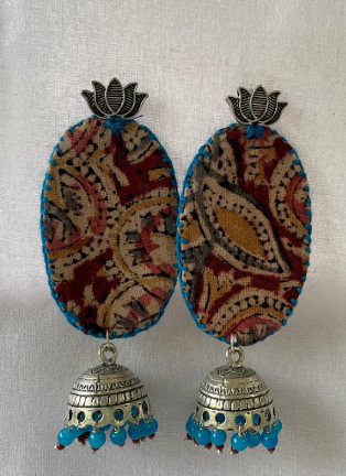 Colorful Ikat print Earrings