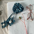 Indigo Blue Scrunchy