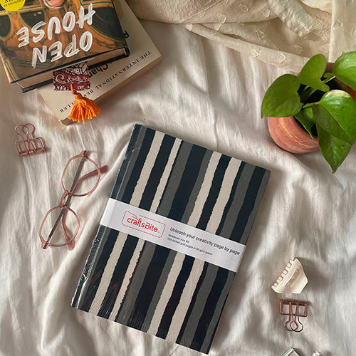 Black and white stripes Notebook