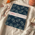 B5-Indigo Fabric Cover Notebook