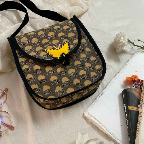 Ajarakh Phool Pakharu Sling Bag