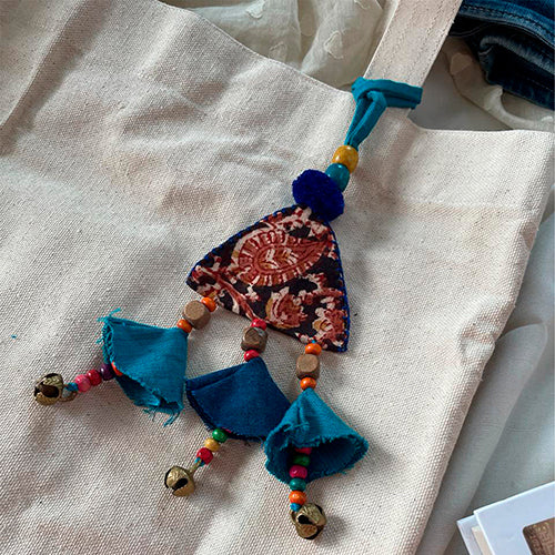 Kalamkari Ghunguroo Gehna Bag Charm