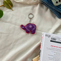 Elephant Charm Keychain Handcrafted with Cotton Fabric