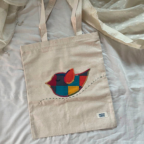 Animal Patchwork Tote Bag
