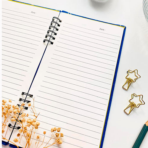 Blue Ikat Slim notebook