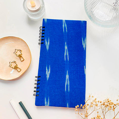 Blue Ikat Slim notebook