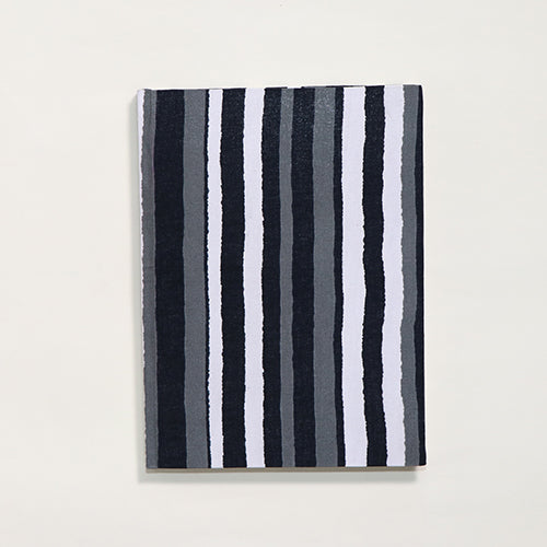 B5-Black And White Stripes Notebook